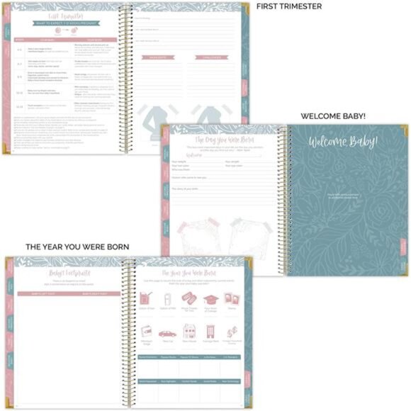 Daily planners New Pregnancy and Baby's First Year Calendar Planner & Keepsake - Picture 5 of 7